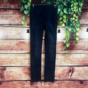 Spanx Jeans Jeggings Pants Size 26 Signature Straight Leg Blue Stretchy Pull On